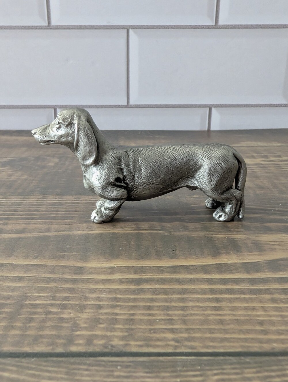 Royal Selangor Dachshund #7883 pewter dog figurine
